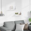 vidaXL &Eacute;tag&egrave;res &agrave; rebord pour cadre photo 2 pcs Blanc 40x9x3 cm MDF