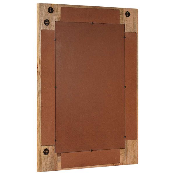 vidaXL Miroir de salle de bain avec stockage Naturel 50 x 70 x 3 cm