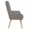 vidaXL fauteuil Taupe 63 x 67 x 94 cm Tissu et contreplaqu&eacute;