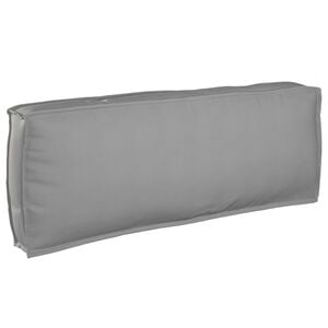 vidaXL Coussin Tissu Oxford Gris 120 x 40 x 12 cm