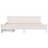 vidaXL Cadre de lit sans matelas blanc 200x200 cm bois massif de pin