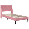 vidaXL Cadre de lit avec matelas avec matelas Rose 80 x 200 cm Velours