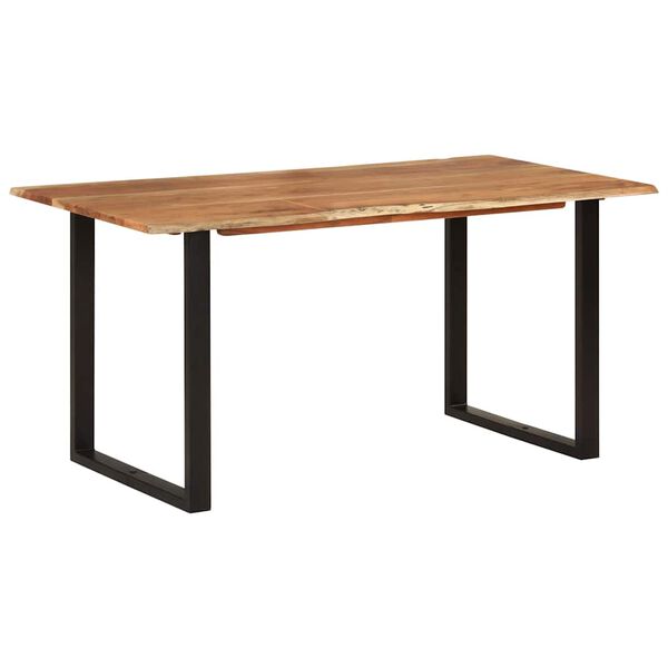 vidaXL Table de salle &agrave; manger 154x80x76 cm Bois d'acacia solide
