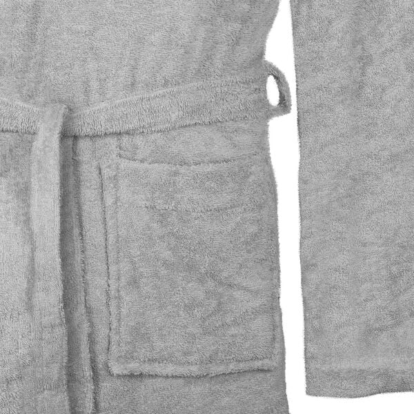 vidaXL Peignoir KINN Gris XXXL Coton