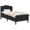 vidaXL Cadre de lit avec t&ecirc;te de lit Noir 90 x 190 cm Simili cuir