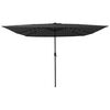vidaXL Parasol de jardin Anthracite et noir 295 x 295 x 245 cm