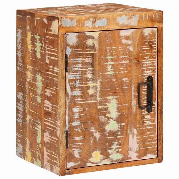 vidaXL Table de chevet 2 pcs Marron Bois massif récupéré