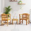vidaXL Ensemble de salon Rose de jardin 3 pcs Bois d'Acacia Massif