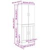 vidaXL Haut Armoire Ch&ecirc;ne artisanal 69,5 x 34 x 180 cm