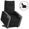 vidaXL Fauteuil inclinable &eacute;lectrique noir tissu