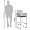 vidaXL Tabourets de bar de jardin lot de 2 marron résine tressée