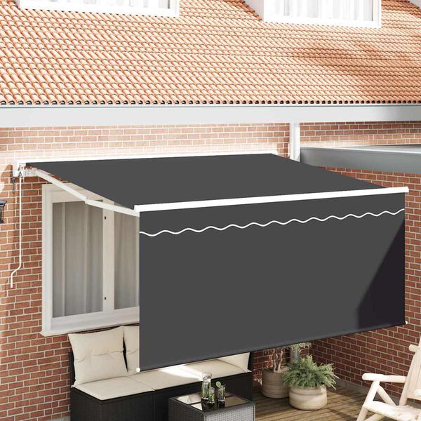vidaXL Auvent R&eacute;tractable Anthracite 300 x 200 cm