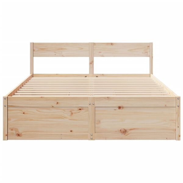 vidaXL Cadre de lit sans matelas 150x200 cm bois de pin massif