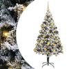 vidaXL Sapin de No&euml;l artificiel Blanc 180 cm PVC, Acier et Plastique