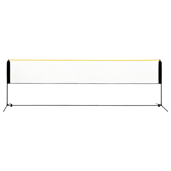 vidaXL Filet de badminton r&eacute;glable 500x103x94-158 cm M&eacute;tal