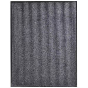 vidaXL Tapis d'entr&eacute;e gris 117x220 cm PVC