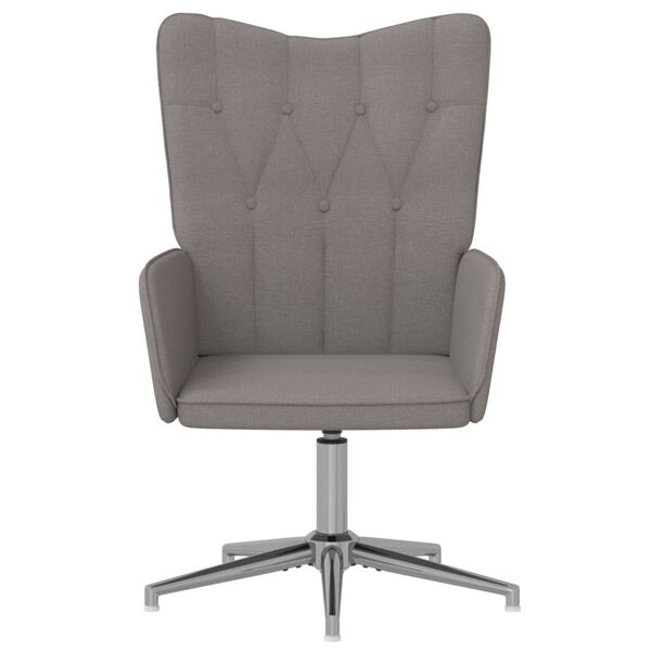 vidaXL Chaise de relaxation Taupe Tissu