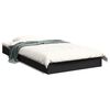 vidaXL Cadre de lit sans matelas noir 90x190 cm bois ing&eacute;nierie