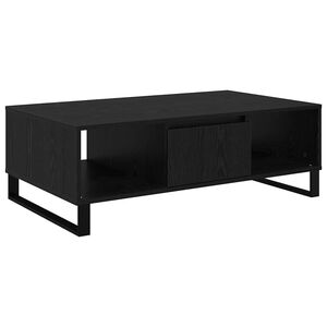 vidaXL Table basse Ch&ecirc;ne noir 104 x 60 x 35 cm Bois d'ing&eacute;nierie