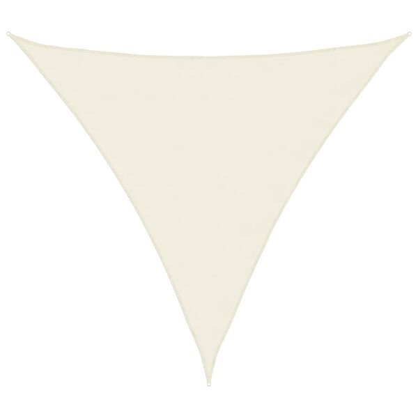 vidaXL Voile de parasol tissu oxford triangulaire 4,5x4,5x4,5 m crème