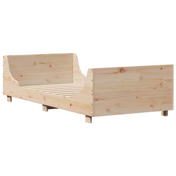 vidaXL Cadre de lit sans matelas 75x190 cm bois de pin massif