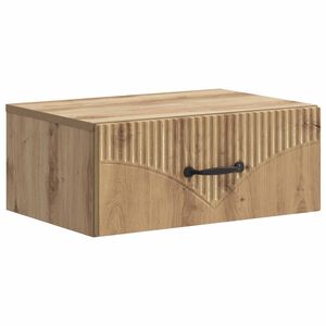 vidaXL Cabinet de chevet mural Ch&ecirc;ne artisanal 49 x 34,5 x 20 cm
