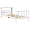 vidaXL Cadre de lit sans matelas blanc 90x200 cm bois de pin massif
