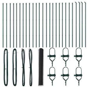 vidaXL Poteau de cl&ocirc;ture. Gris