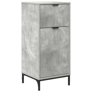 vidaXL Cabinet de salle de bain Gris b&eacute;ton 39,5 x 36 x 88 cm