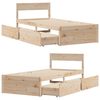 vidaXL Cadre de lit sans matelas 90x190 cm bois de pin massif