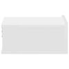 vidaXL Tables de chevet flottantes 2 pcs Blanc bois d&rsquo;ing&eacute;nierie