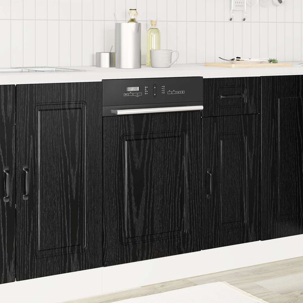 vidaXL Armoire de cuisine Kalmar Ch&ecirc;ne noir 45 x 1,5 x 67 cm