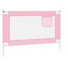 vidaXL Barri&egrave;re de s&eacute;curit&eacute; de lit d'enfant Rose 100x25 cm Tissu