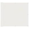 vidaXL &Eacute;cran de balcon 100 x 400 cm Tissu Oxford Rectangulaire Blanc