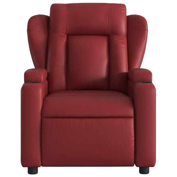 vidaXL Fauteuil de massage inclinable Rouge bordeaux Similicuir