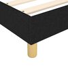 vidaXL Cadre de lit sans matelas noir 200x200 cm tissu