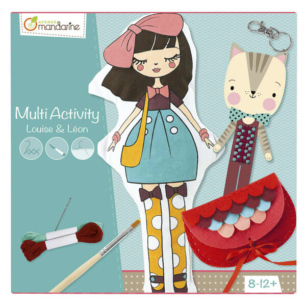 Avenue Mandarine Bo&icirc;te de jeu multi-activit&eacute;s Louise & Leon