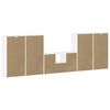 vidaXL Meubles TV 5 pcs avec rangement ODDA blanc bois de pin massif