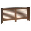 vidaXL Cache-radiateur noir 172x19x81,5 cm MDF