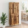 vidaXL Haut Armoire 2 pcs Bois Ancien Bois d'ing&eacute;nierie