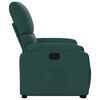 vidaXL Fauteuil inclinable vert fonc&eacute; tissu