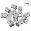 vidaXL &Eacute;crou &agrave; baril de meuble 3462 pcs Zinc&eacute; M6 x 13 mm Fer