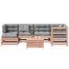 vidaXL Salon de jardin 7 pcs avec coussins bois massif douglas