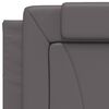 vidaXL Coussin de t&ecirc;te de lit Viana gris 80 cm similicuir