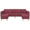 vidaXL Sofa en tissu avec coussin Bordeaux 208 cm tissu
