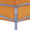 vidaXL Toit de tente de réception 3x3 m Orange 270 g/m²