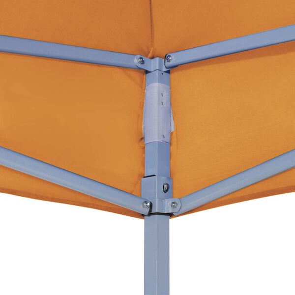 vidaXL Toit de tente de réception 3x3 m Orange 270 g/m²