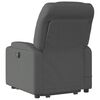 vidaXL Fauteuil inclinable de massage &eacute;lectrique Gris fonc&eacute; Tissu