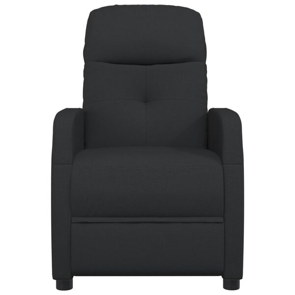vidaXL Fauteuil de massage Noir Tissu