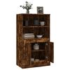 vidaXL Buffet haut chêne fumé 60x35,5x103,5 cm bois d'ingénierie